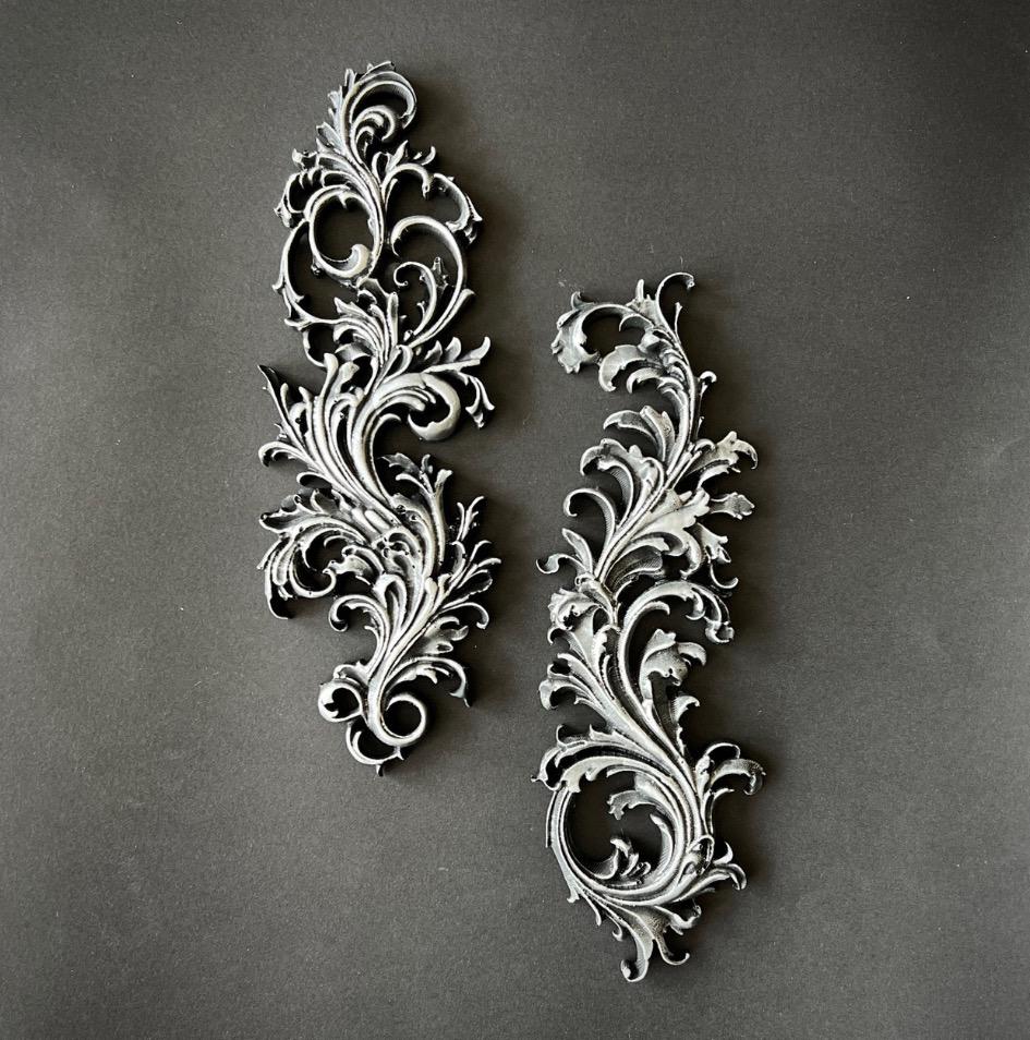 Curved Ornaments | Décor Moulds | LaBlanche | 8" x 5" | Limited Edition | Will Sell Out
