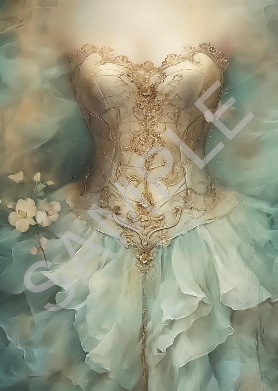 Bodice | Calambour Dreamscape | Rice Paper Decoupage | 2 Sizes
