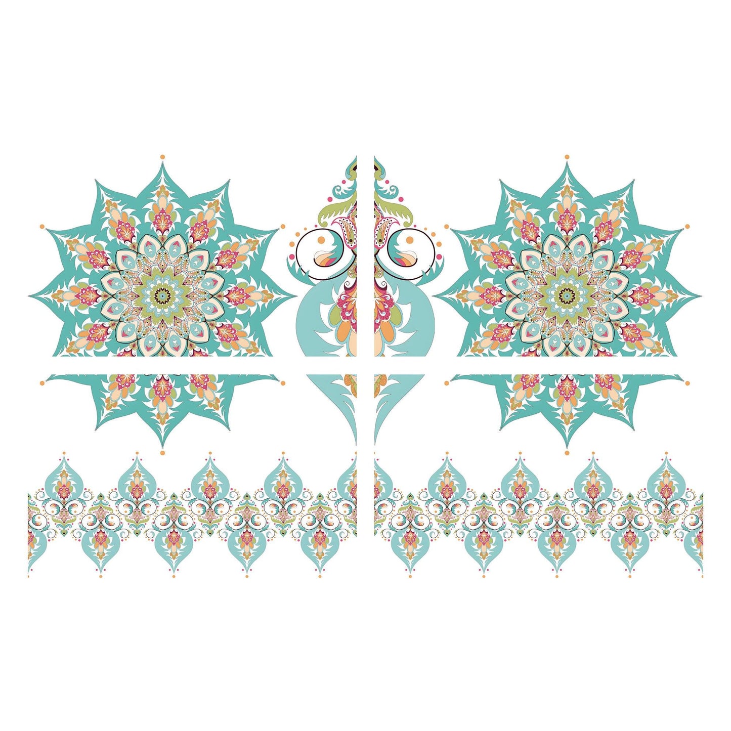 Kaleidoscope | Dixie Belle Paint Company | Belles and Whistles | Rub On Transfer For Furniture | 24" x 37"