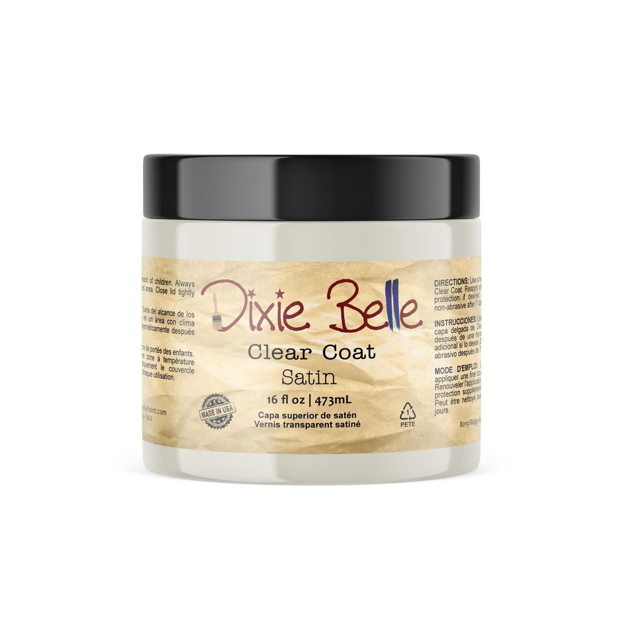 Clear Coat Sealer 16oz | 3 Different Sheens | Dixie Belle Paint Company | Water Based Sealer | 16oz
