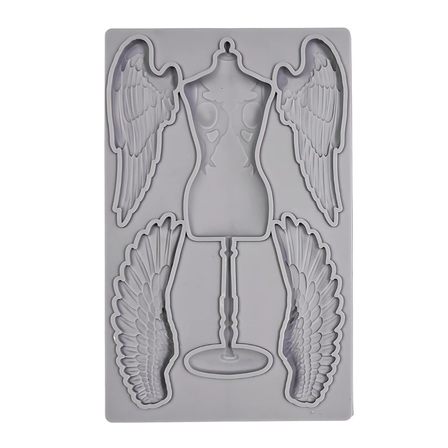Wings Of Beauty | Décor Moulds | Decoupage Queen | 8" x 5" | Mixed Media | Limited Edition