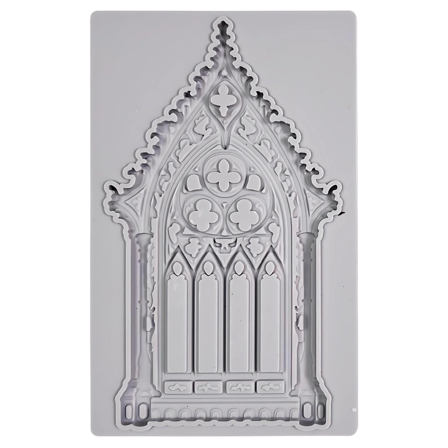Gothic Window | Décor Moulds | Decoupage Queen | 8" x 5" | Mixed Media | Limited Edition