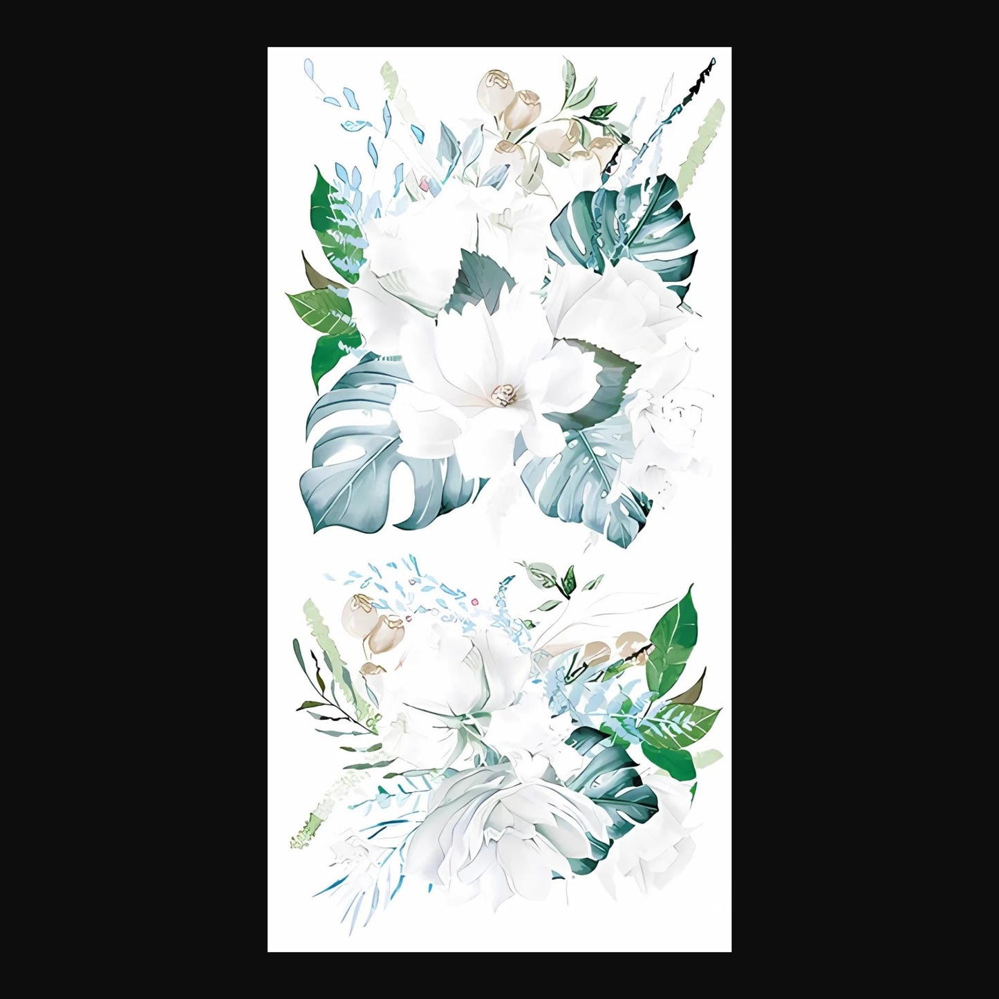 Foliaceous 3 Images | Rub On Furniture Transfers | Hokus Pokus | Furniture Decals | 35 x 24
