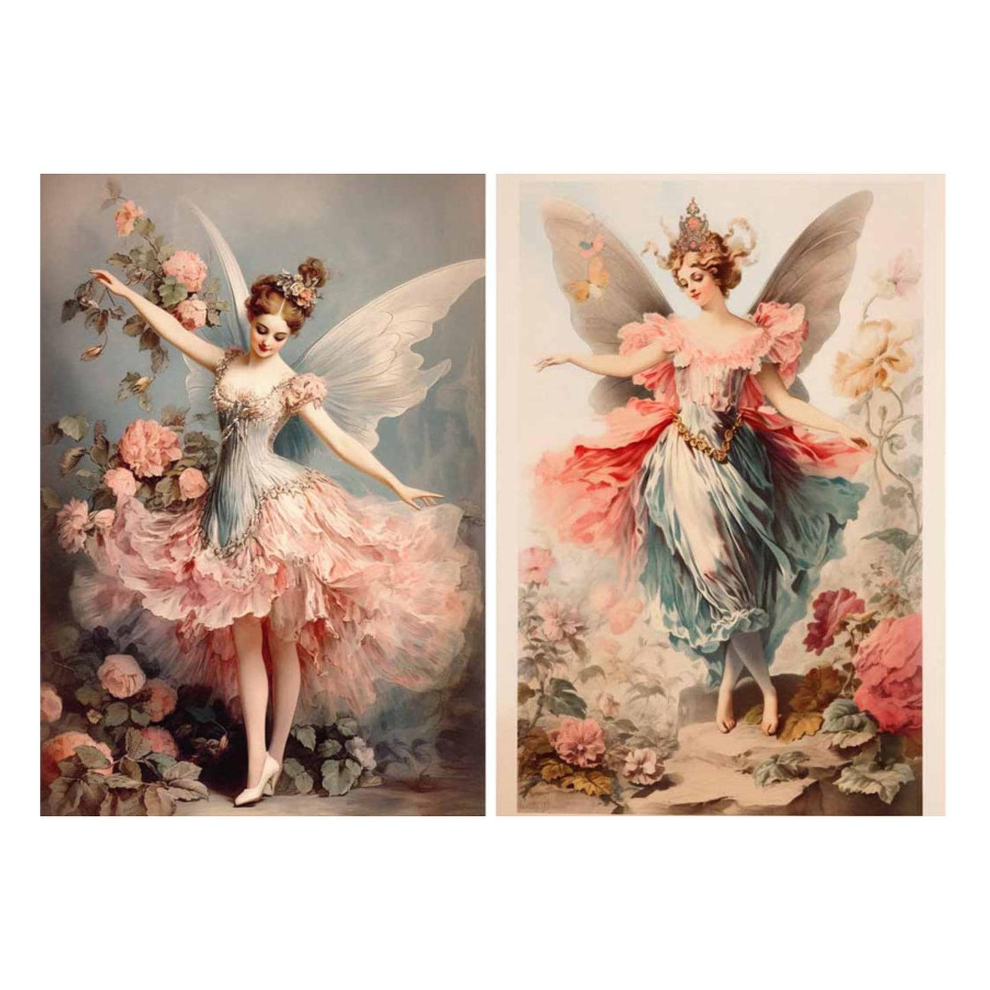Fairy Four Pack Set 3 | 4 Images | Rice Paper Decoupage | US Paper Designs Set 3 | A4 & A3