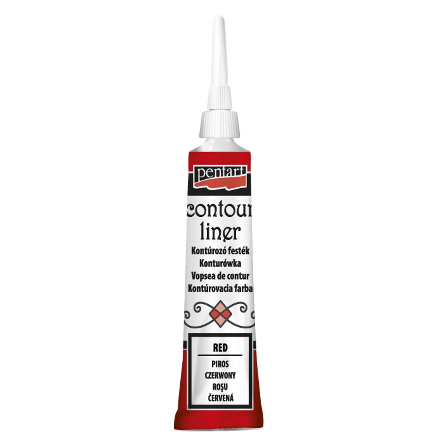 Contour Liner 6 Bright Colors | Pentart | Mixed Media | Journaling | 20ml