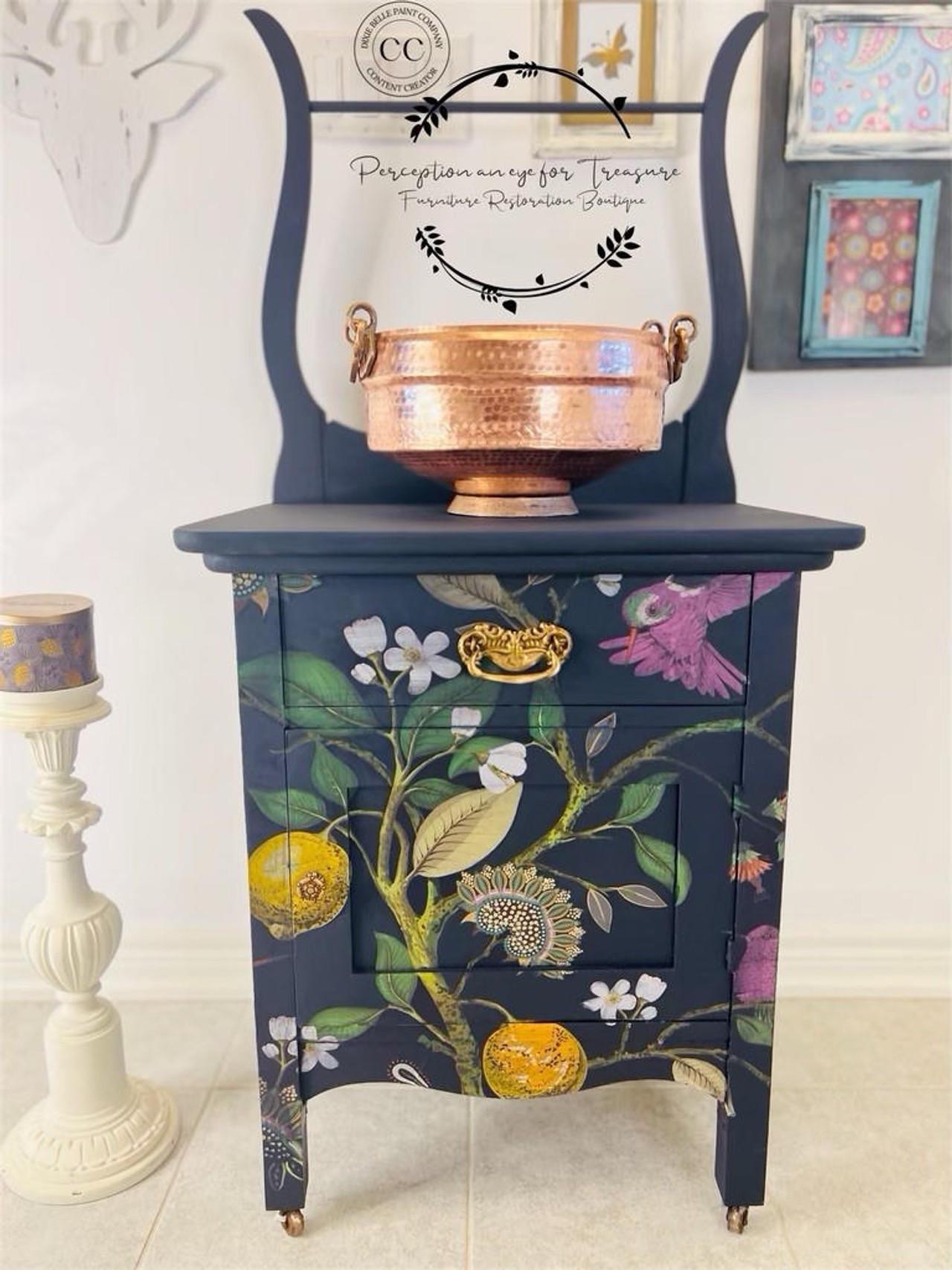 Vintage Botanical | Rice Paper Decoupage | Belles and Whistles | Dixie Belle Paint | A1