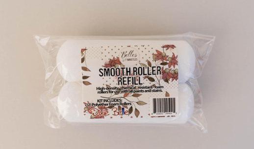 Smooth Roller Refill | High Density Foam Roller | Belles and Whistles | 2 Rollers