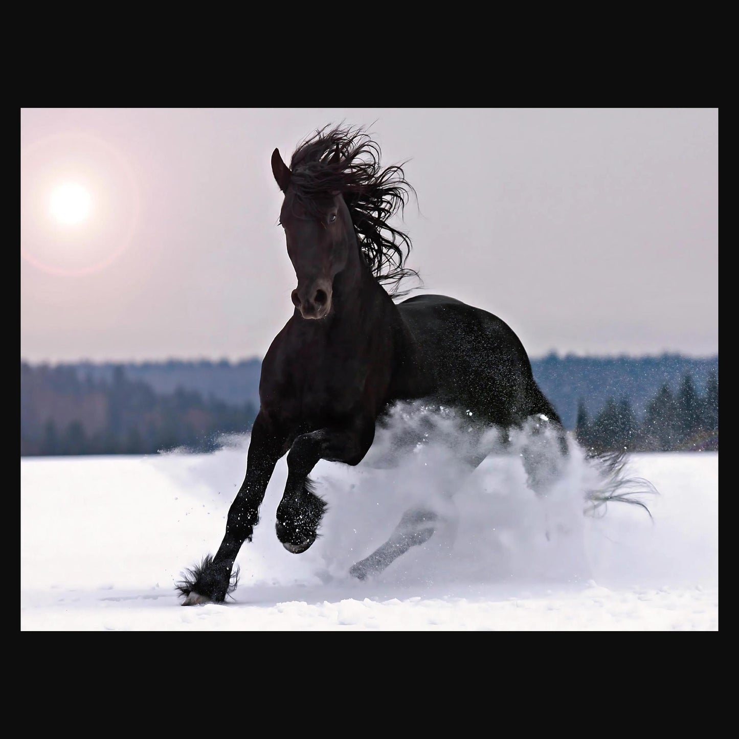 Winter Gallop | Rice Paper Decoupage | Dixie Belle Paint Company | Belles and Whistles | A1 | 23.39" x 33.11"