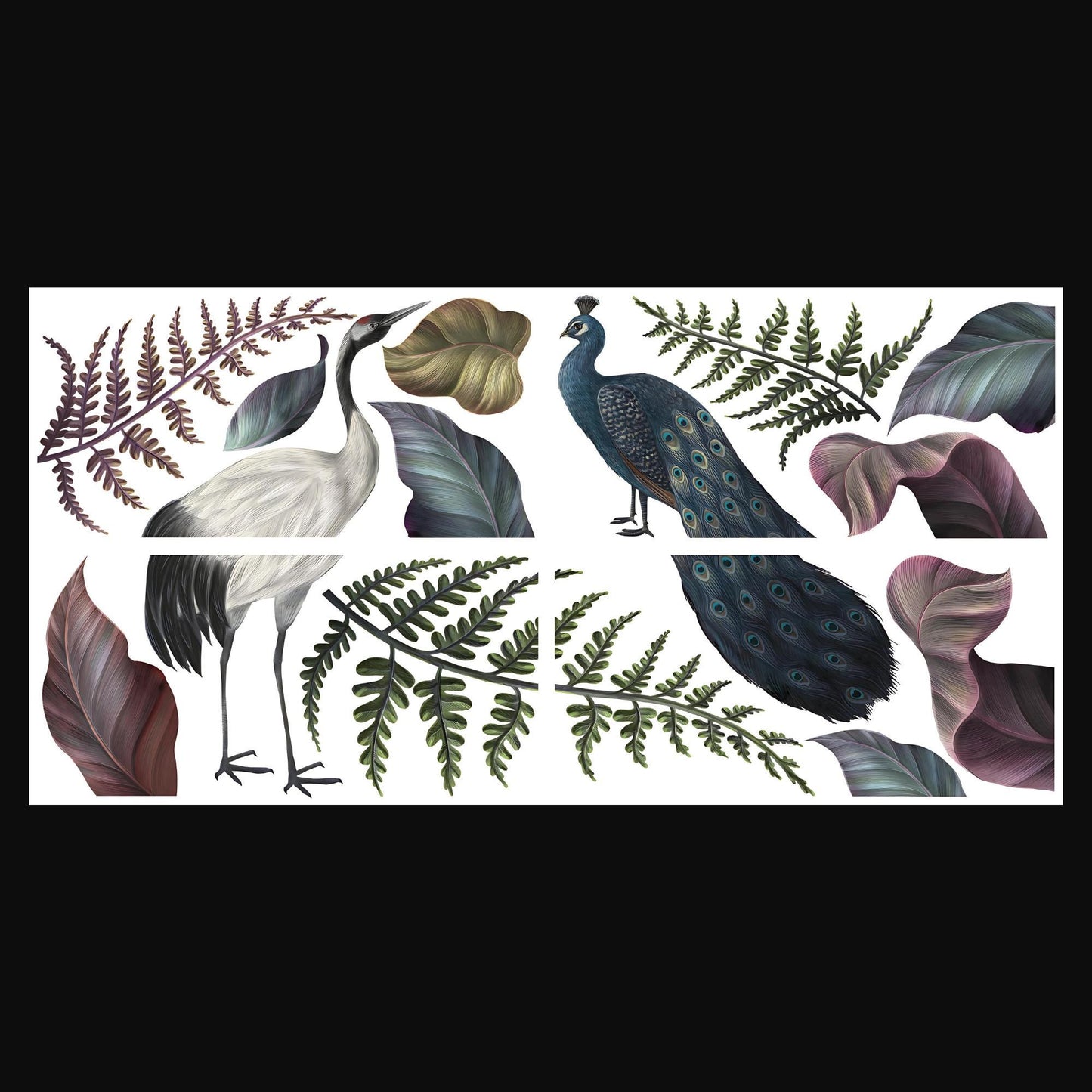 Elegant Avian Flora | Rub On Transfers | Dixie Belle Belles and Whistles | Transfer | 4 Sheets | 6X12