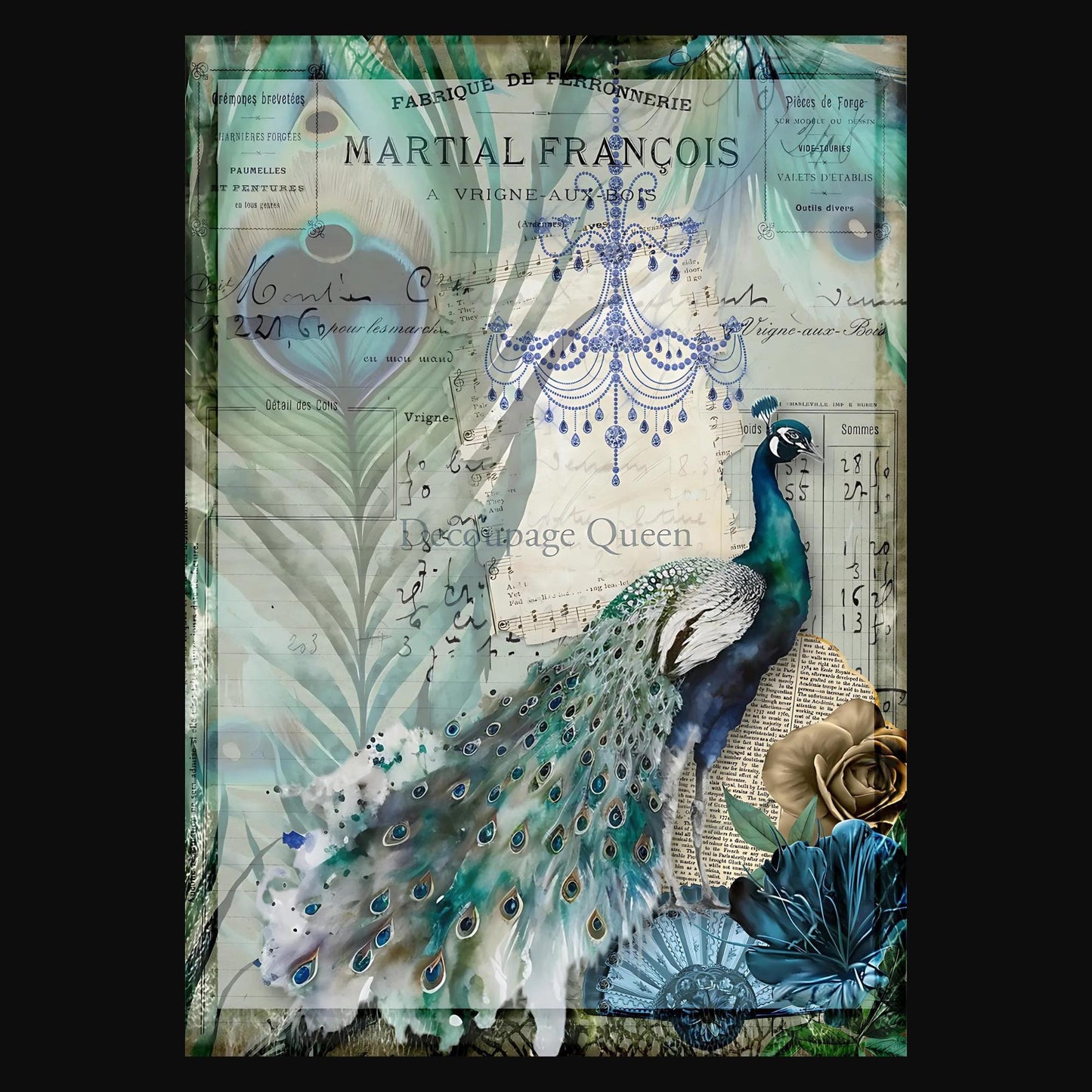 Francois | Decoupage Paper | Rice Paper Decoupage | Decoupage Queen | A4 and A3
