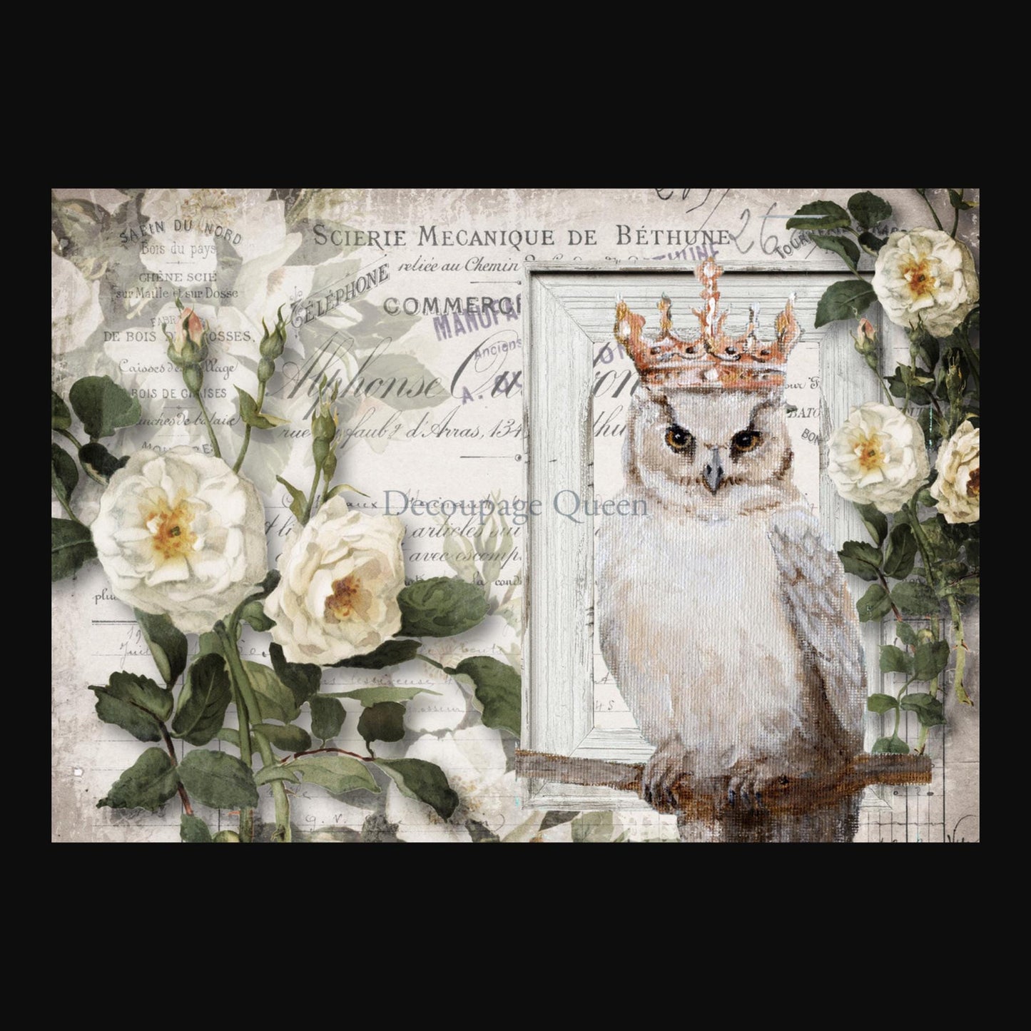 Wise Friends | Rice Paper Decoupage | Decoupage Queen | A4