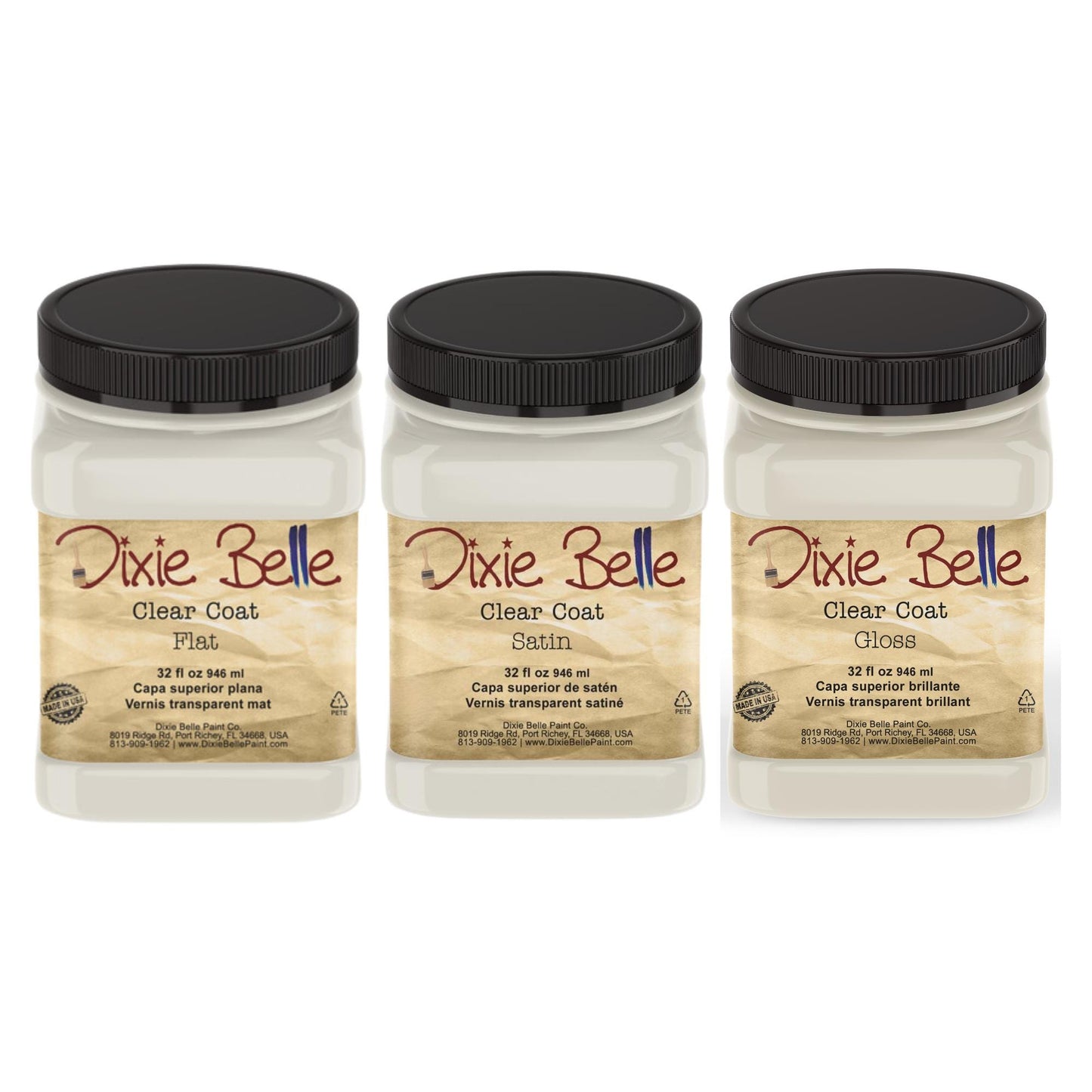 Clear Coat Sealer 32oz | 3 Sheens | Dixie Belle Paint Company | Water Based Sealer | 32oz