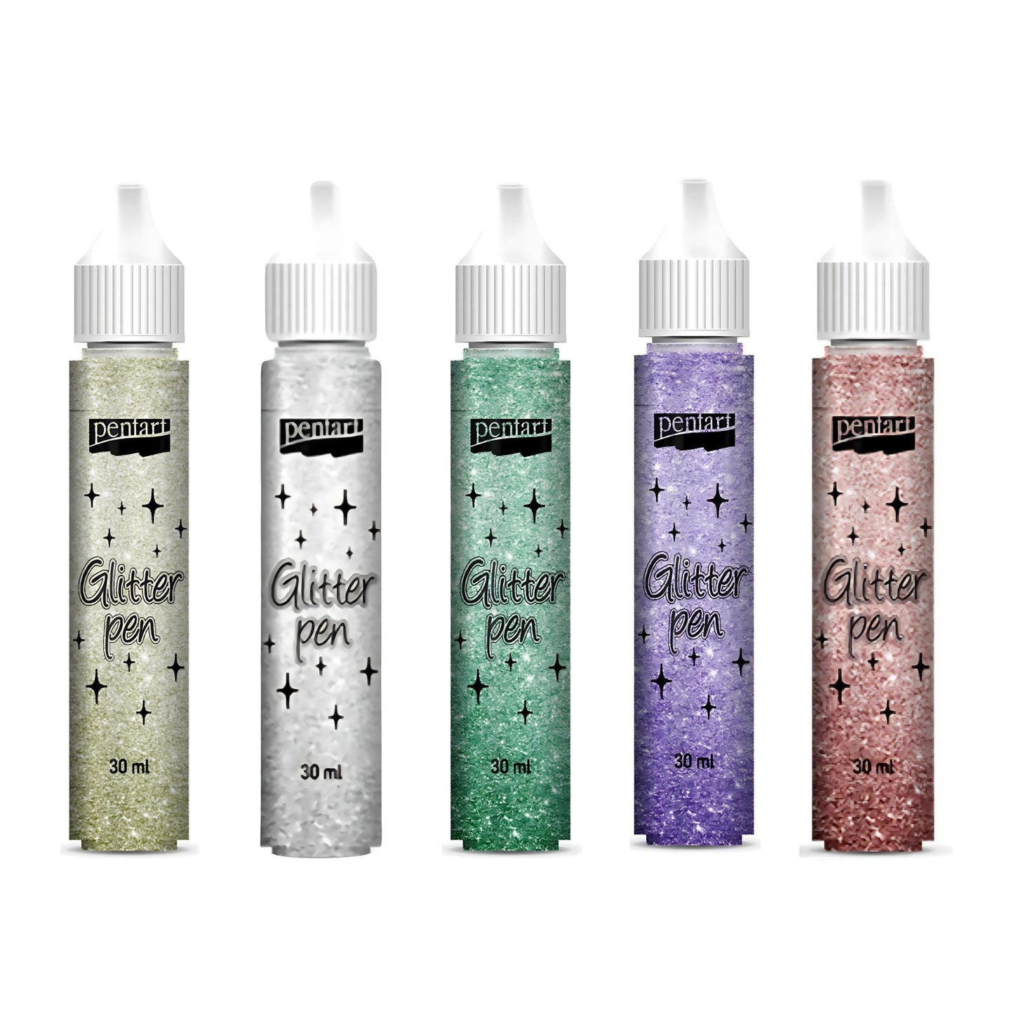Glitter Pen 5 Colors | Pentart | 30ml | Mixed Media |
