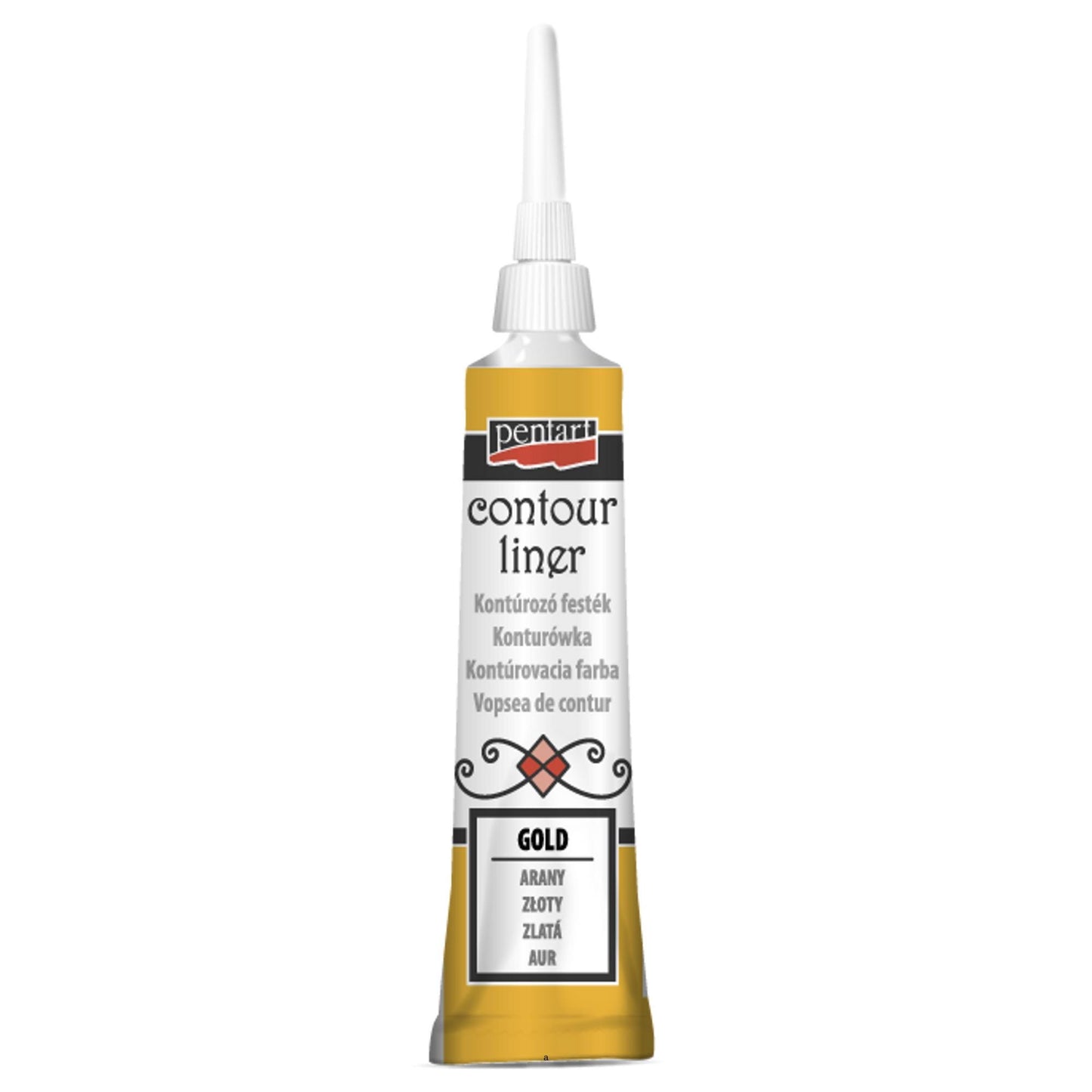 Contour Liner 6 Metal Colors | Pentart | Mixed Media | Journaling | 20ml