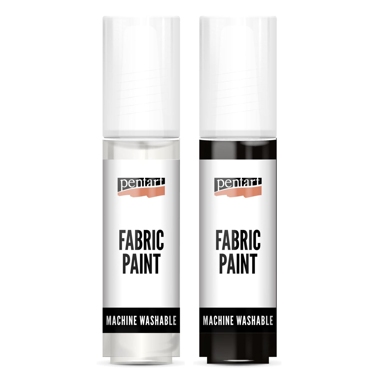White or Black | Fabric Paint | Matte | Mixed Media | Pentart | 2 Colors | 20ml