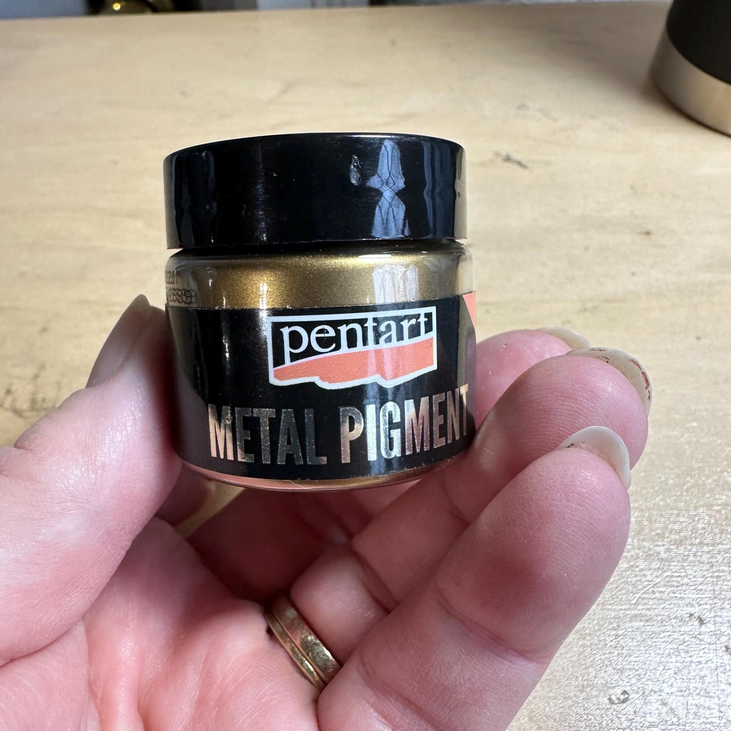 Antique Gold | Metal Pigment Powder | Pentart | Mixed Media | 8g