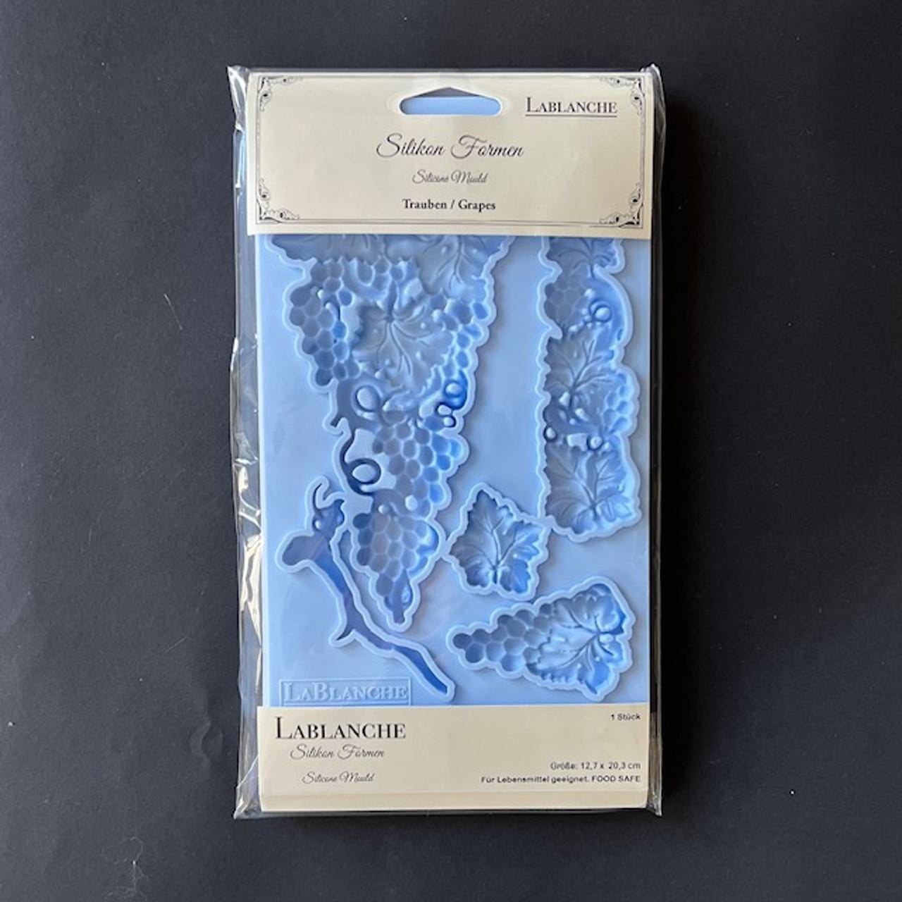 Grapes | Décor Mould | LaBlanche | Decorative Mold | 8" x 5"