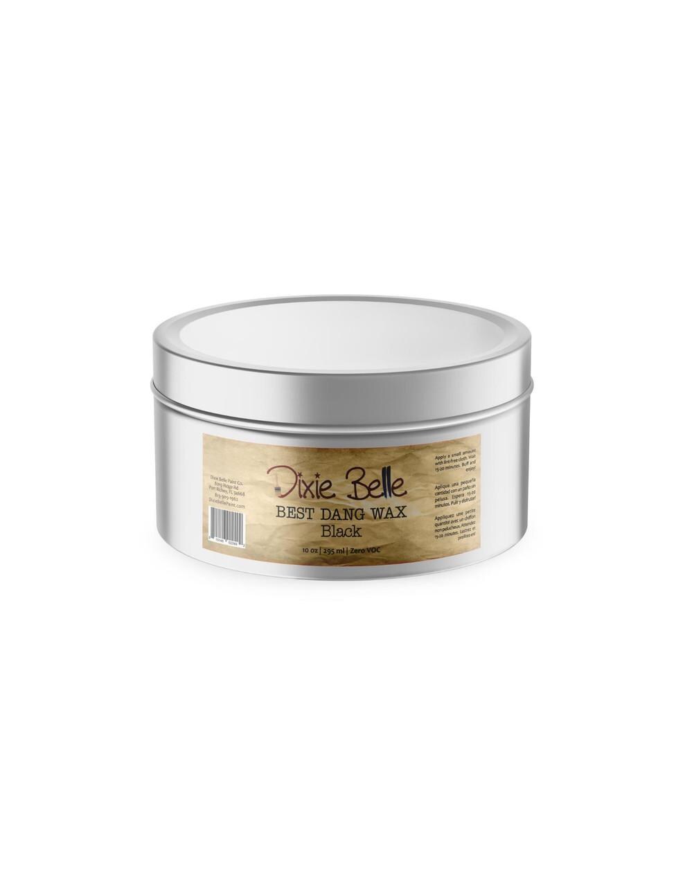 Black Best Dang Wax 10oz | Water Based Wax | Dixie Belle Paint Company | 10 oz