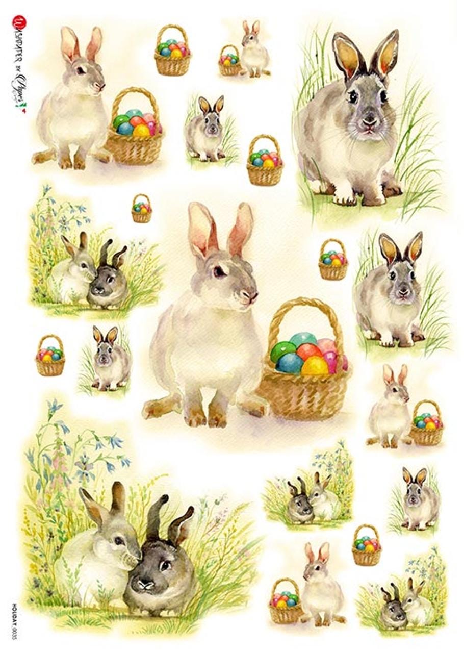 Easter Scenes 1 | Rice Paper Decoupage | Holiday 0035 | Paper Designs Italy | A4