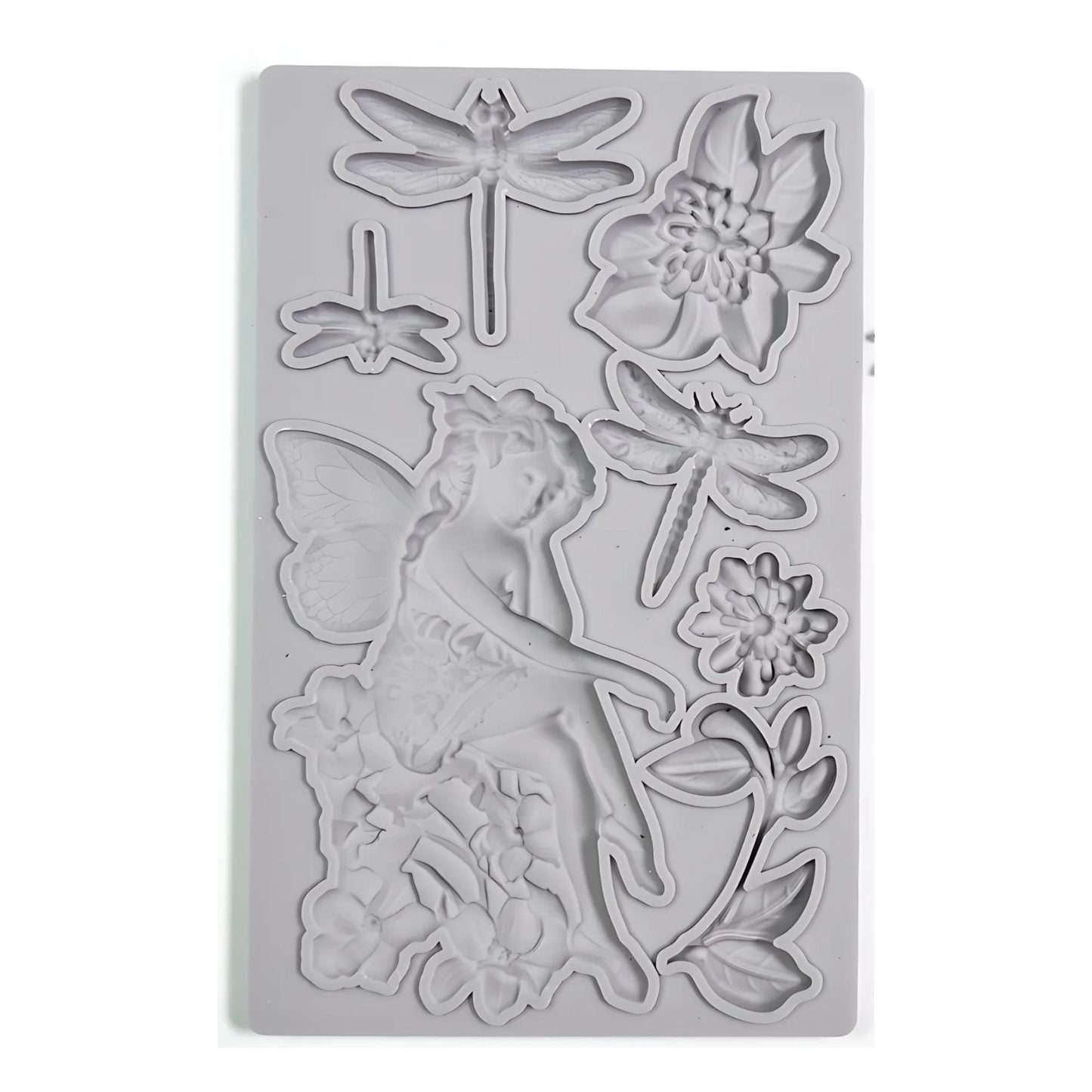 Garden Fairy | Silicone Décor Moulds | Decoupage Queen | 8" x 5" | Mixed Media | Limited Edition