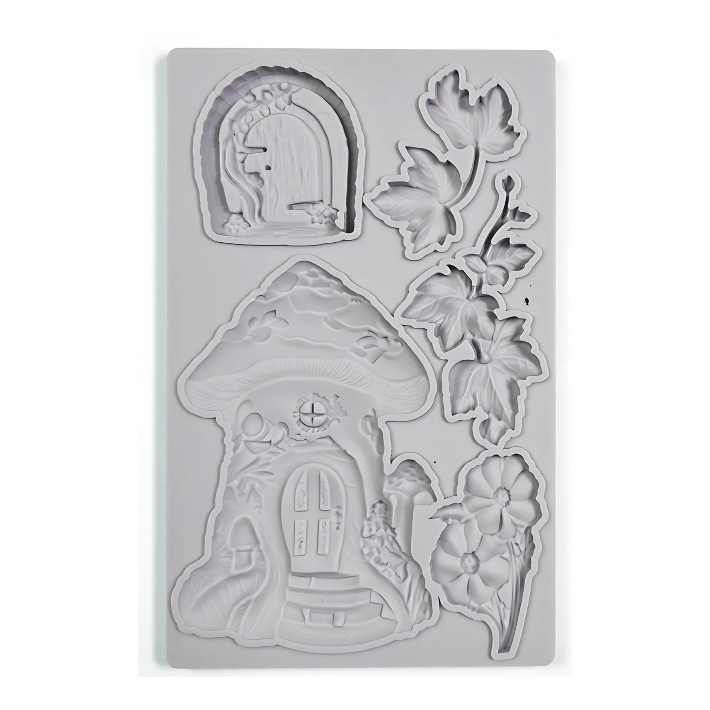 Toadstool House | Silicone Décor Moulds | Decoupage Queen | 8" x 5" | Mixed Media | Limited Edition