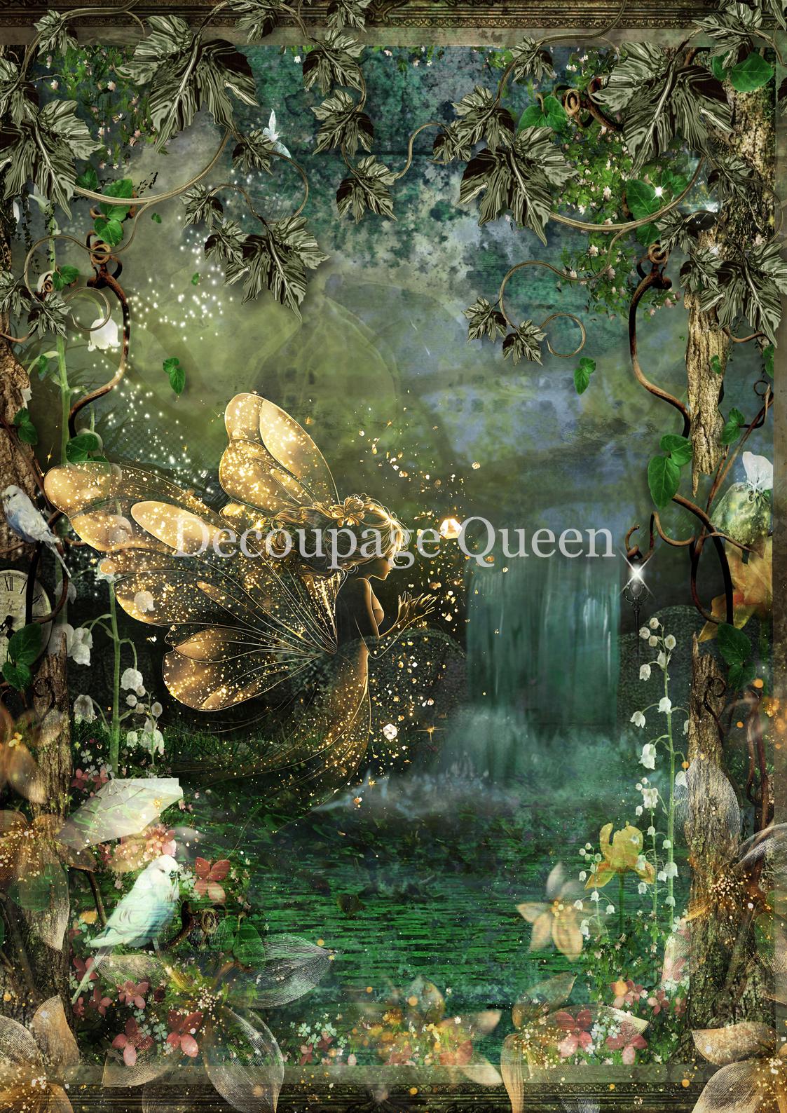 In The Glade | Rice Paper Decoupage | Designed In The USA | Printed In Italy | Decoupage Queen | 2 Sizes