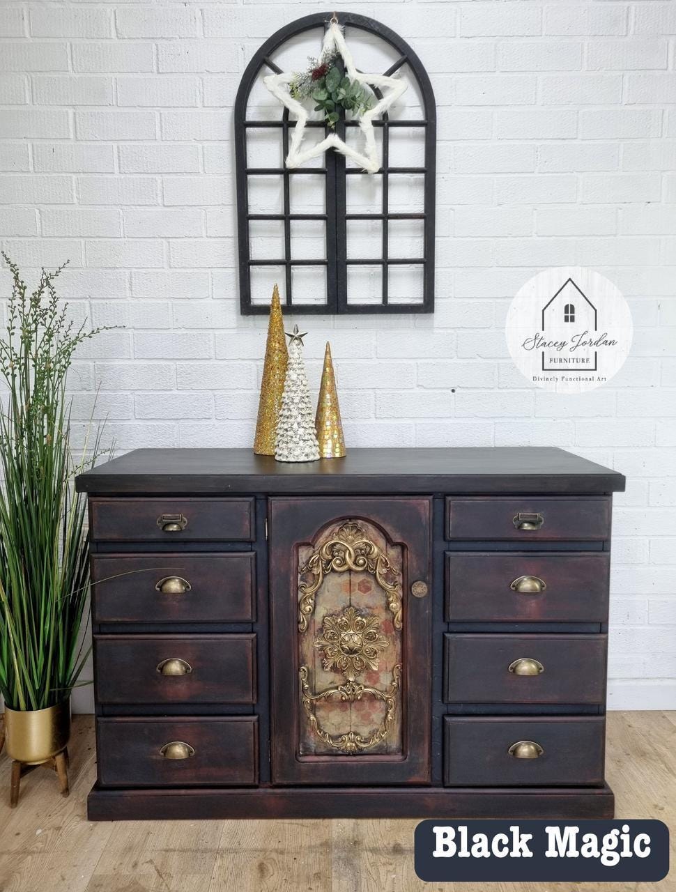 Black Magic | Voodoo Gel Stain | Dixie Belle Paint Company | Water Based Stain | Furniture Stain | 8oz