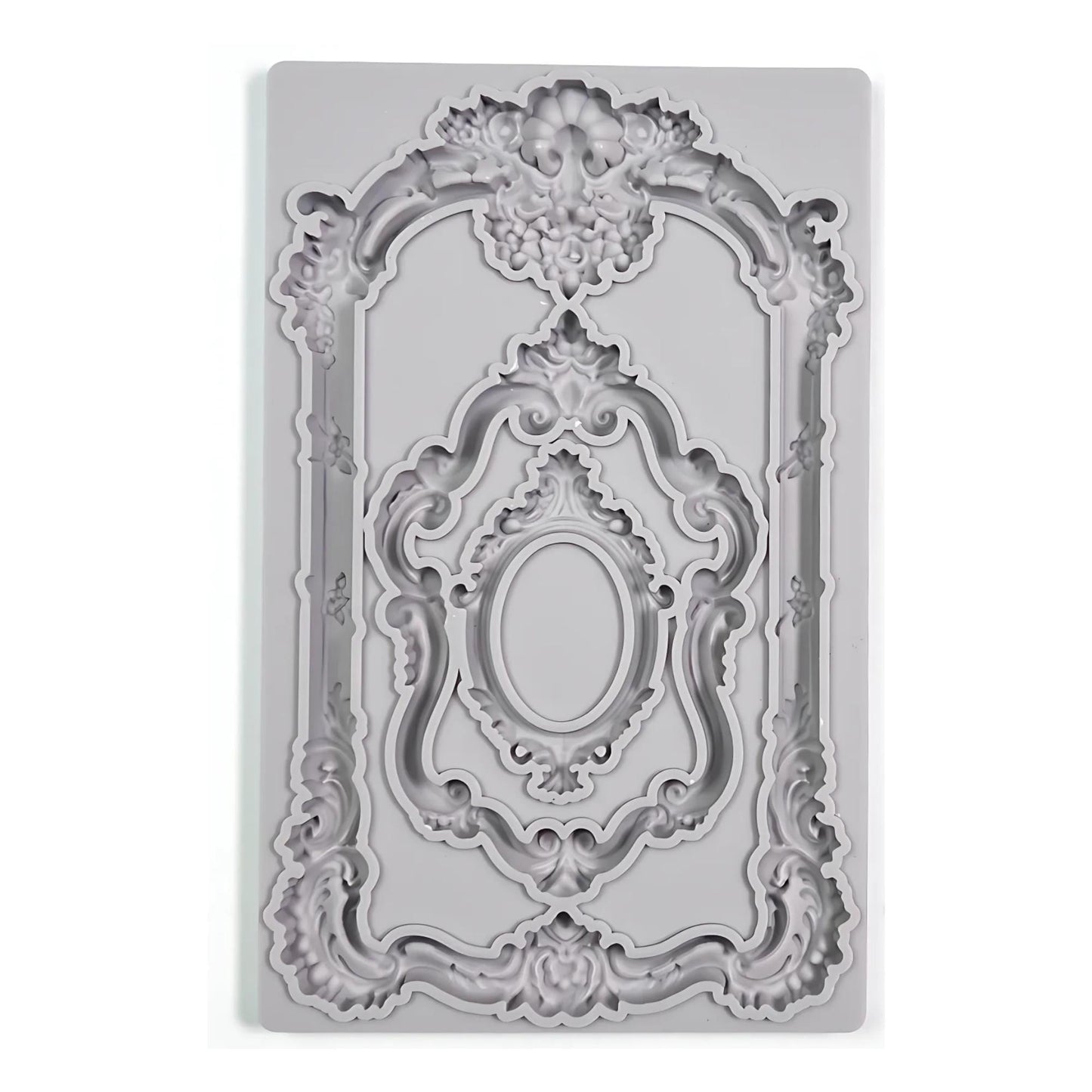 Antique Frames | Silicone Décor Moulds | Decoupage Queen | 8" x 5" | Mixed Media | Limited Edition