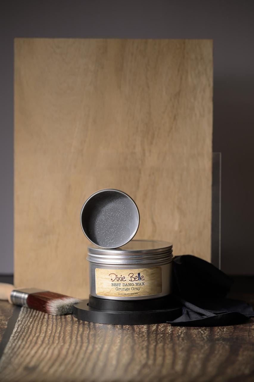 Grunge Gray Best Dang Wax 4oz | Water Based Wax | Dixie Belle Paint Company | 4oz