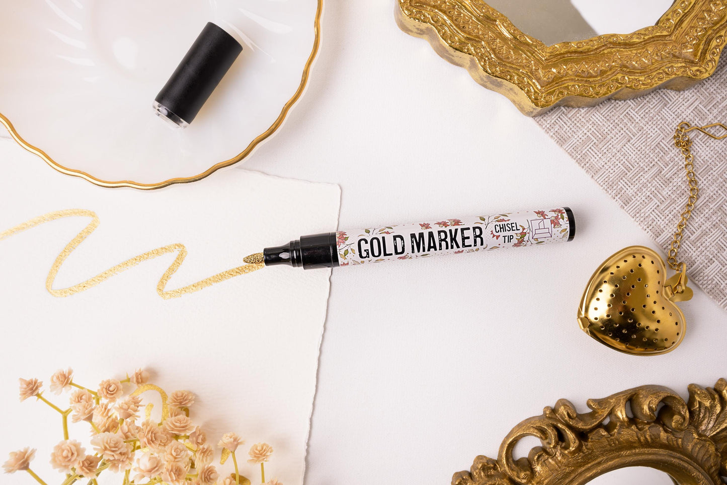 Gold Paint Pen Marker | Dixie Belle Paint Company | Mixed Media