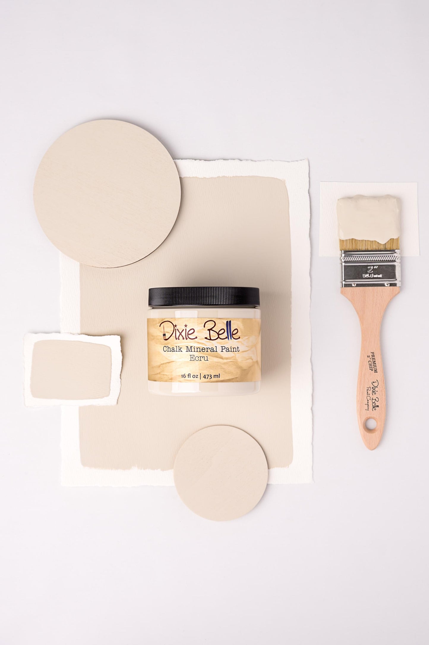 Ecru 4oz or 8oz | Southern Roots Collection | Dixie Belle Paint | No VOC | Chalk Mineral Paint for Furniture | Water Based Paint