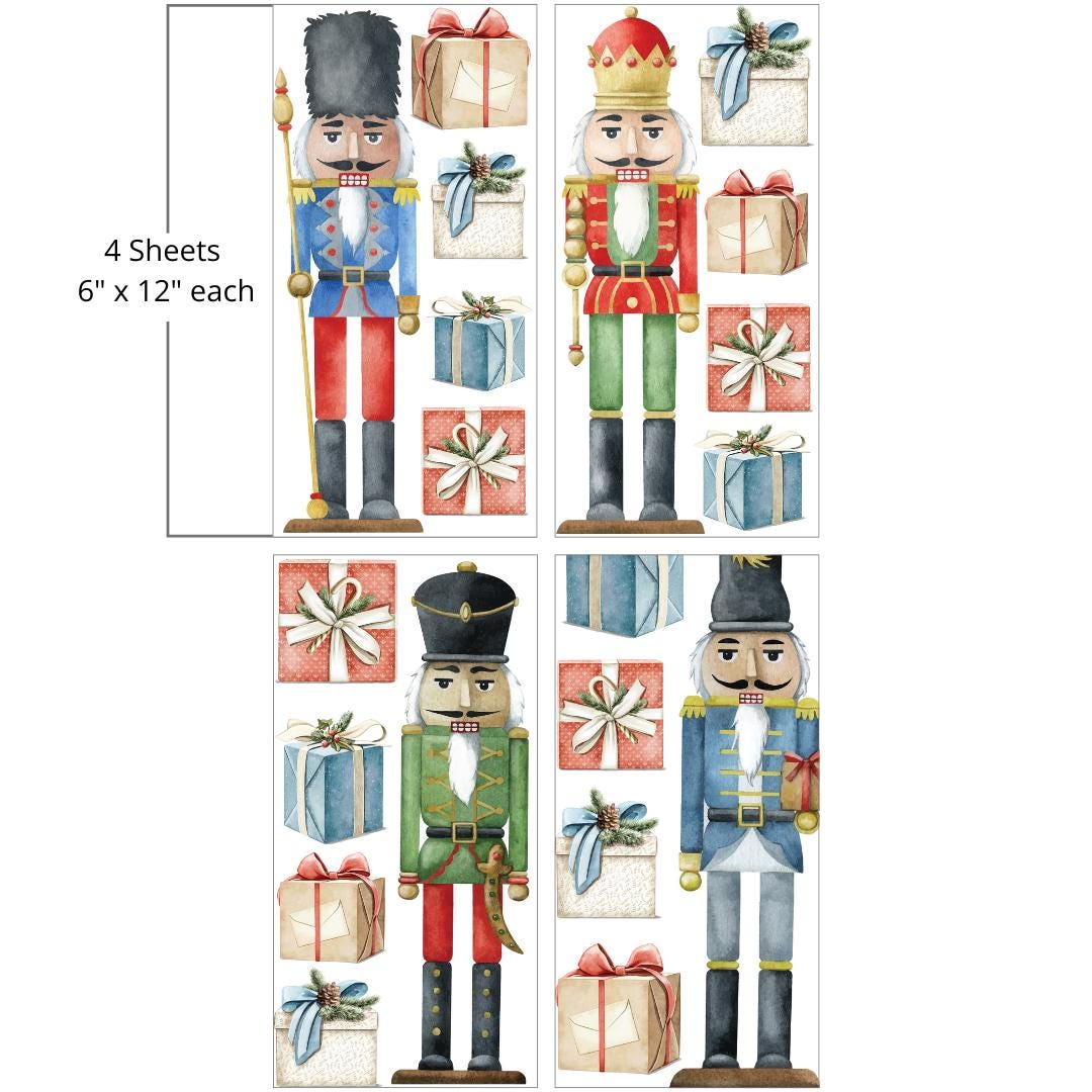 Nutcracker | Rub On Transfers | Dixie Belle Belles and Whistles | Transfer | 4 Sheets | 6X12