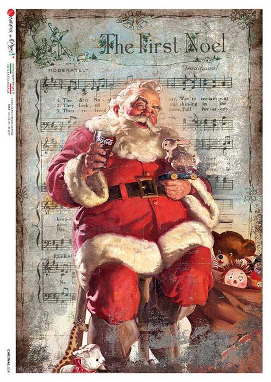 A Break For Santa | Rice Paper Decoupage | Paper Designs 0341 | A4