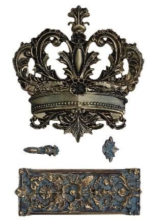 Crown | Décor Silicone Mould | LaBlanche | 8" x 5" | Limited Edition