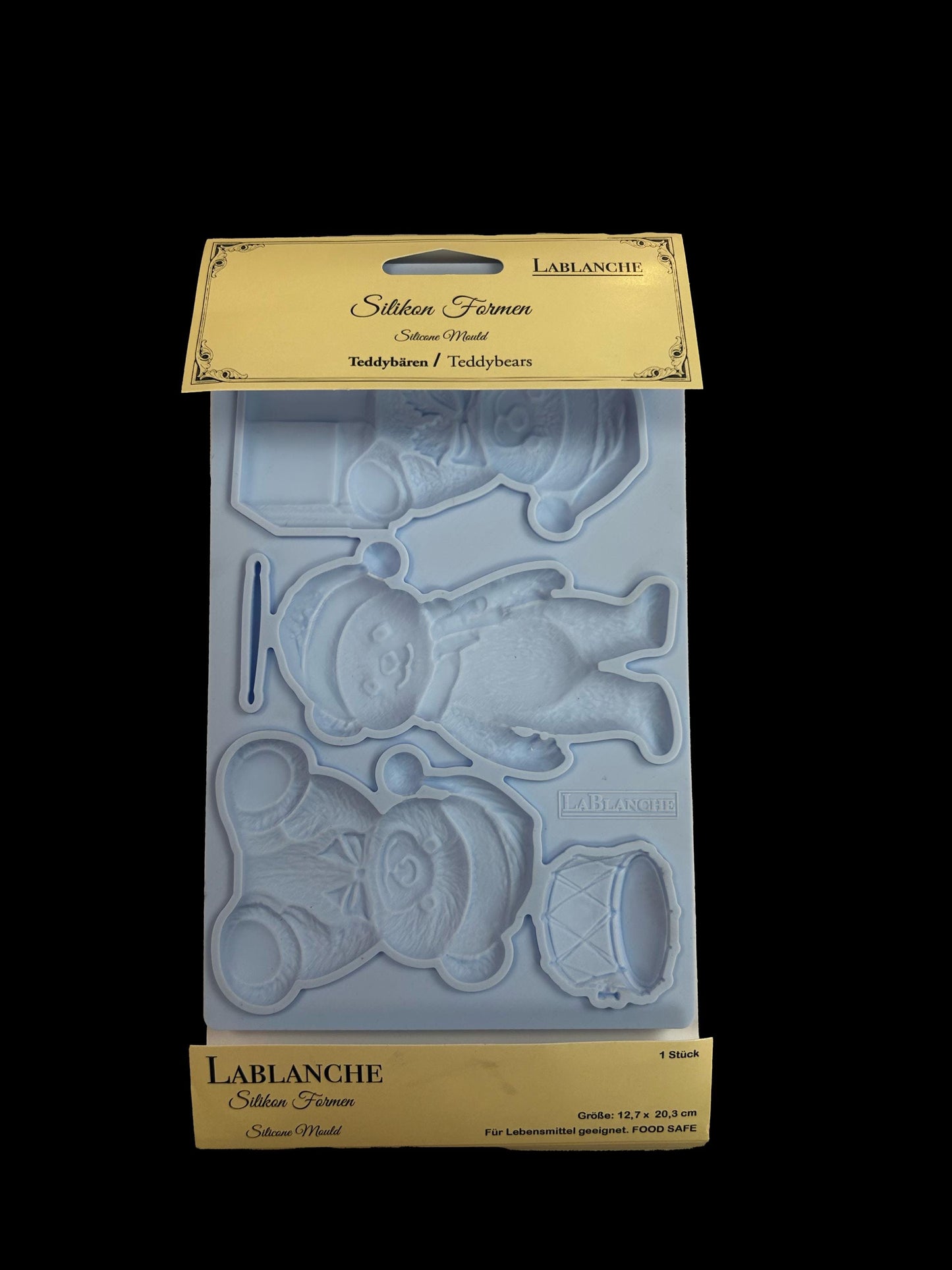 Teddy Bers | Décor Silicone Mould | LaBlanche | 8" x 5" | Limited Edition