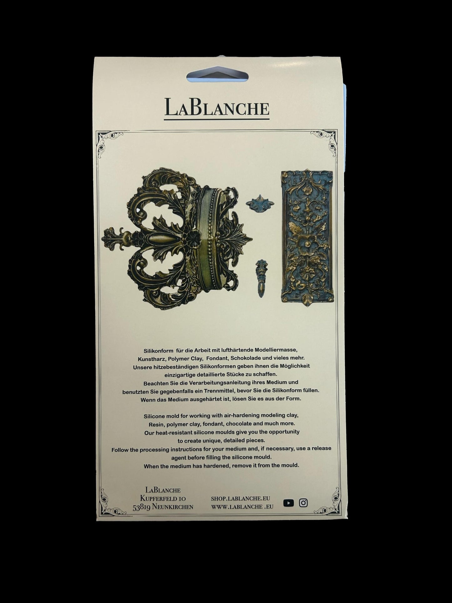 Crown | Décor Silicone Mould | LaBlanche | 8" x 5" | Limited Edition
