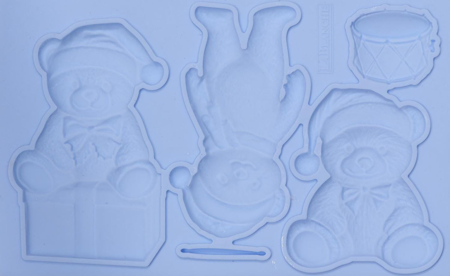 Teddy Bers | Décor Silicone Mould | LaBlanche | 8" x 5" | Limited Edition