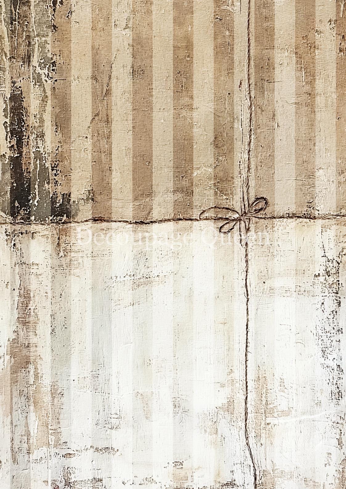 Cottage Stripes | Rice Paper Decoupage | Decoupage Queen | A4 & A3