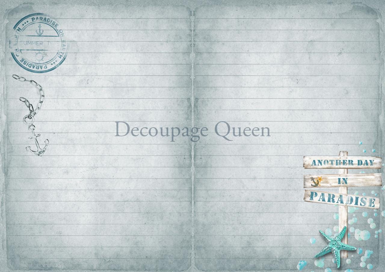 Seaside Journal Pack | Decoupage Queen | Journaling or Scrapbooking | Double Sided Pages |