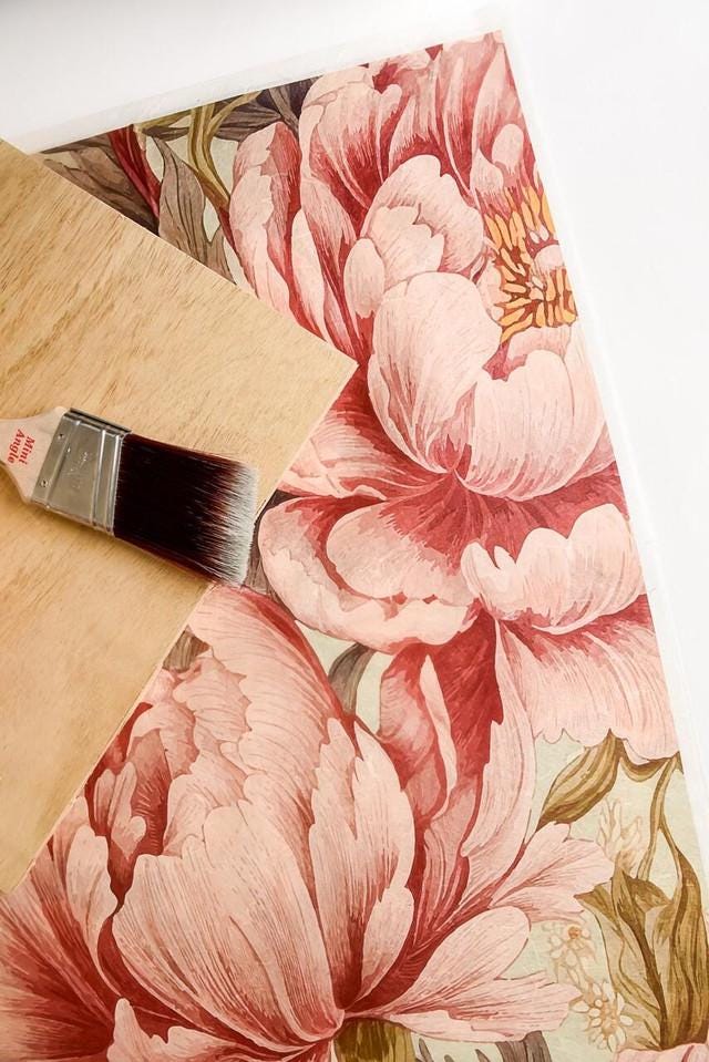 Peaceful Peonies | Rice Paper Decoupage | Dixie Belle Paint Company | Belles and Whistles | A1 | 23.39" x 33.11"