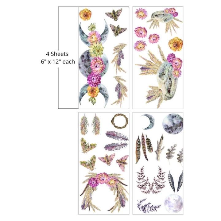 Desert Moon | Rub On Transfers | Dixie Belle Belles and Whistles | Transfer | 4 Sheets | 6X12