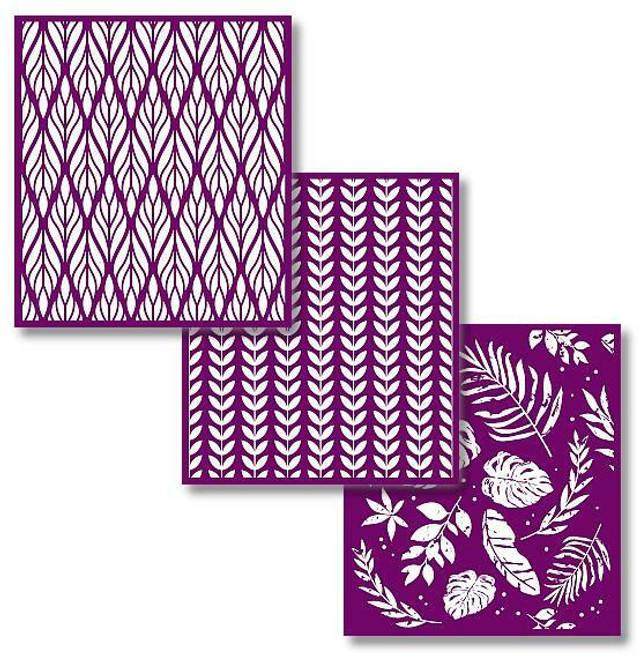 Botanical Silkscreen Stencil | Dixie Belle Paint | Belles and Whistles | Mixed Media | 3 Sheets