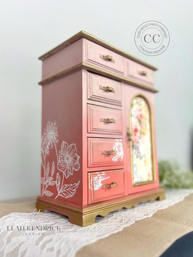 Wildflower Silkscreen Stencil | Dixie Belle Paint | Belles and Whistles | Mixed Media | 2 Sheets
