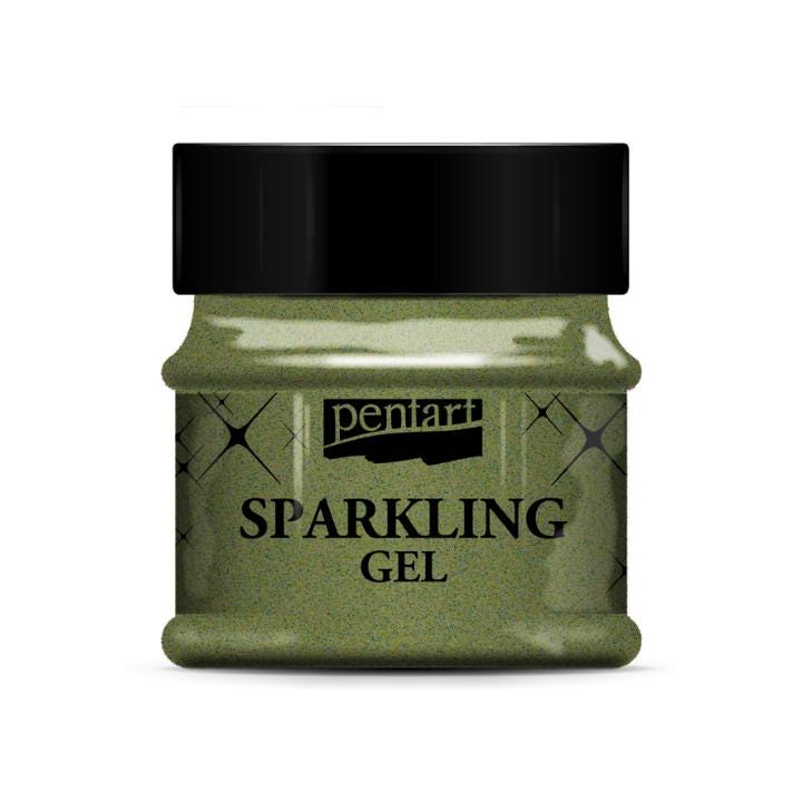 Olive Gold | Pentart Sparkling Gel | Mixed Media | 50ml