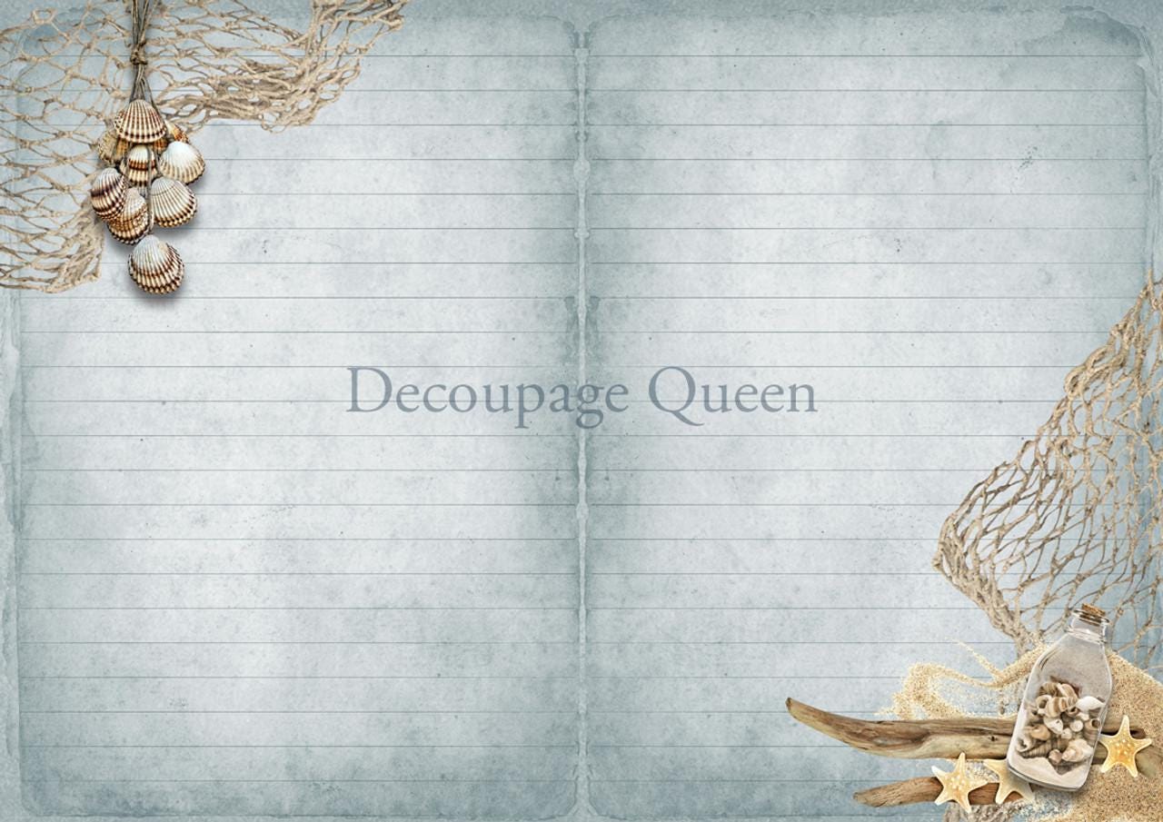 Seaside Journal Pack | Decoupage Queen | Journaling or Scrapbooking | Double Sided Pages |