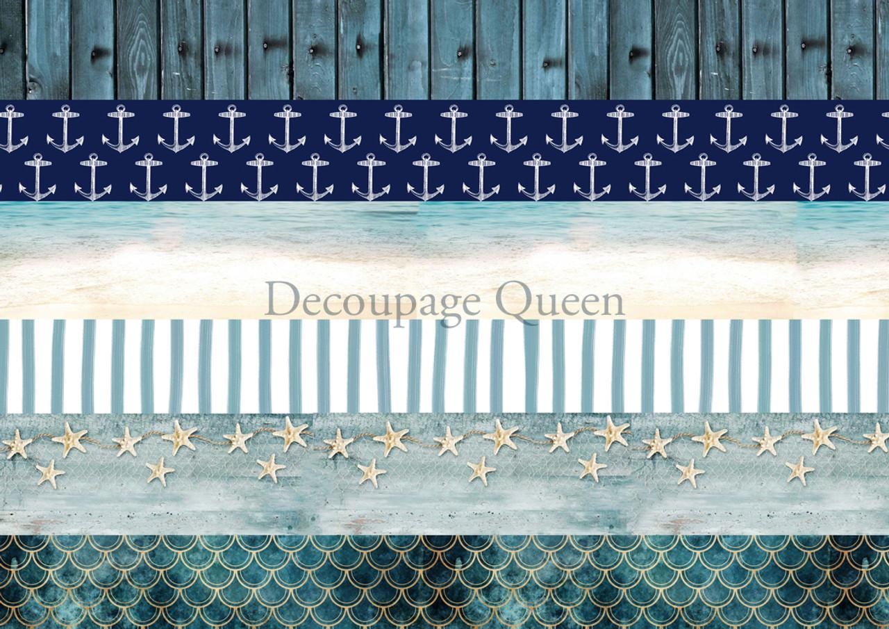 Seaside Journal Pack | Decoupage Queen | Journaling or Scrapbooking | Double Sided Pages |