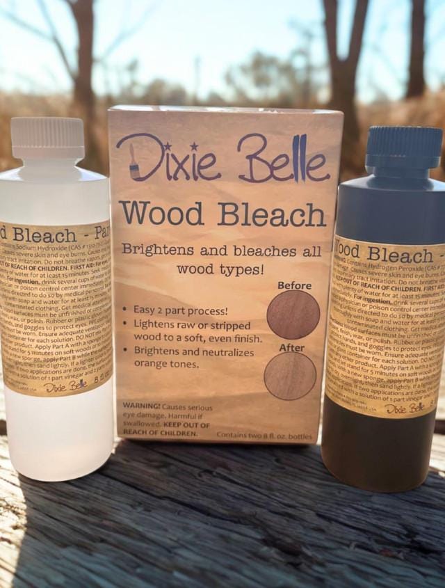 Wood Bleach Kit | Dixie Belle Paint Company | 8oz Bottle For Each Step