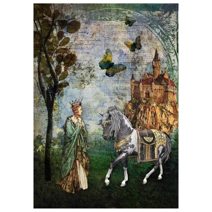 Story Book | Rice Paper Decoupage | Decoupage Queen | 2 Sizes | RETIRED and LIMITED SUPPLY