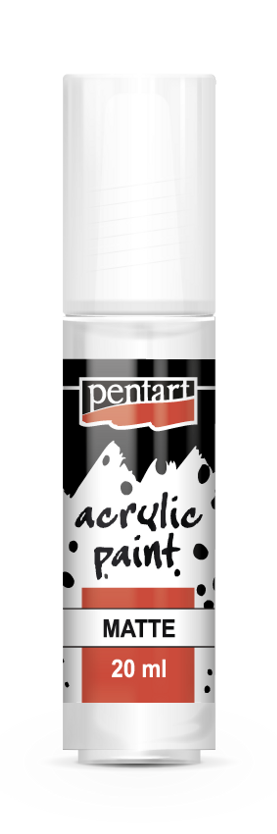 White or Black | Acrylic Paint Tip | Matte | Mixed Media | Pentart | 2 Colors to Choose From  | 20ml
