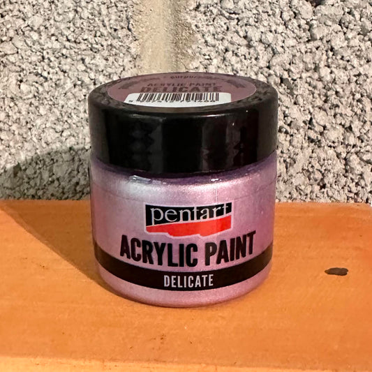 Purplish Silver | Delicate Metallic Acrylic Paint | Metallic | Mixed Media | Pentart | 50ml